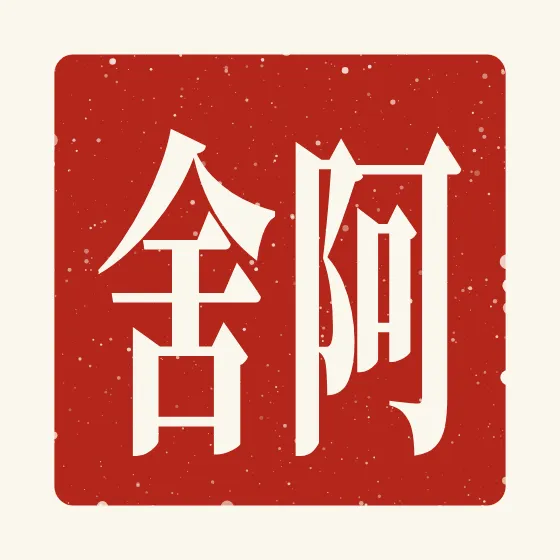 Asher in Chinese — 阿舍 carved as a Chinese name seal (chop)