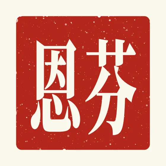 Finn in Chinese — 芬恩 carved as a Chinese name seal (chop)