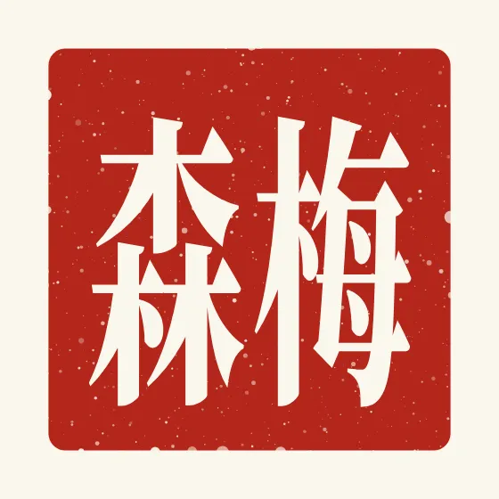Mason in Chinese — 梅森 carved as a Chinese name seal (chop)