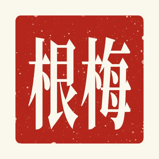 Megan in Chinese — 梅根 carved as a Chinese name seal (chop)