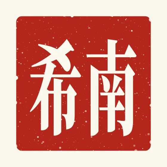 Nancy in Chinese — 南希 carved as a Chinese name seal (chop)